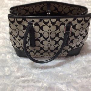 Coach Jacquard Signature C Satchel Purse Handbag K2J-6089